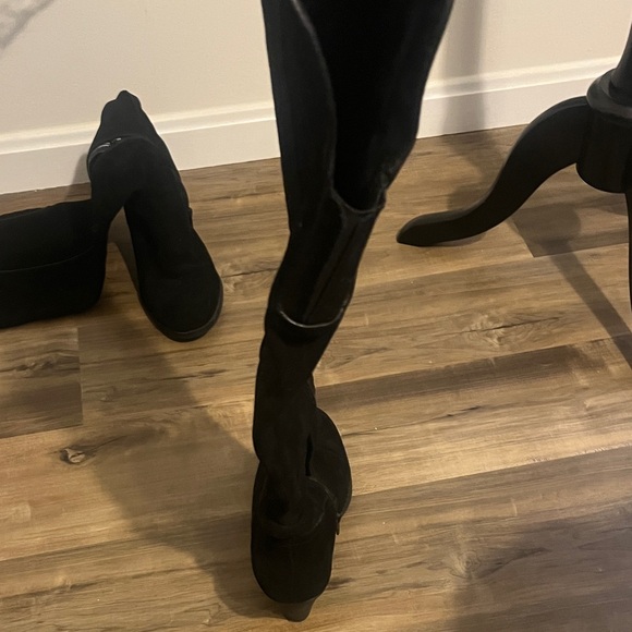 MIA Black Over the Knee Boots - Picture 7 of 8